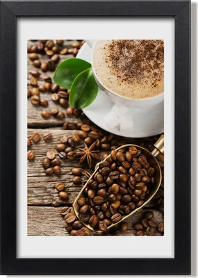 Produktbild von Bild 20x30 MDF-Rahmen, Wandkunst Kaffee