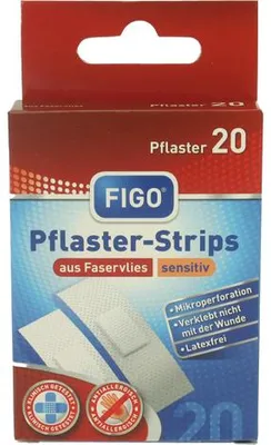 Produktbild von FIGO Wundverband Strips 20er sensitiv latexfrei