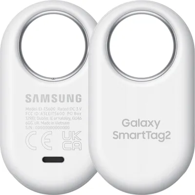 Obrázek produktu pro Samsung Galaxy SmartTag2, Položka, Vyhledávač, Bílá, Prachuodolný, 120 m, IP67