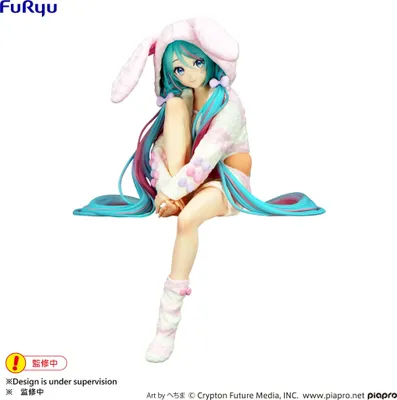 Produktbild von Hatsune Miku Noodle Stopper PVC Statue Rabbit Ear Hood Pajama 14 cm