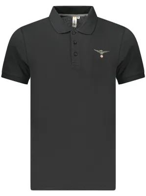 Produktbild von Elegantes Militärakademie Poloshirt für Herren in Schwarz