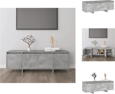 Produktbild von vidaXL TV-Schrank Betongrau 120x30x40,5 cm Holzwerkstoff -  TV-Möbel