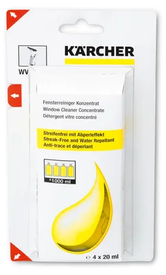 Image de Nettoyant vitre concentré 4x20ml 62953020 - KÄRCHER - 1931248