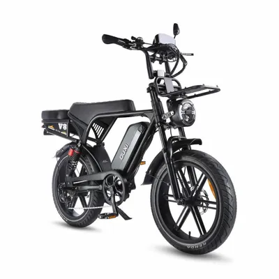 Produktbild von OUXI V8 Ultra Elektrisches Fatbike - Alarmanlage - NFC-Chip - 20 Zoll - 250W Motor - 7 Gänge - 60 km Reichweite - Hydraulische Bremsen - Schwarz