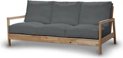 Produktbild von Dekoria Bezug für Lillberg 3-Sitzer Sofa, grau, Sofahusse, Lillberg 3-Sitzer