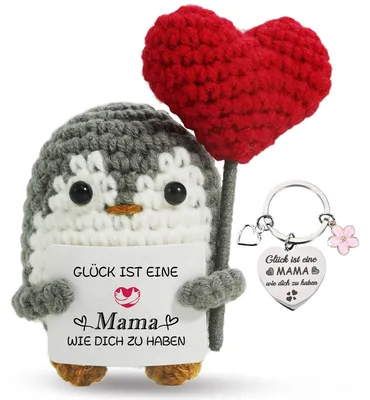 Mini-Pinguin Plüschfigur für Mama, Muttertagsgeschenk