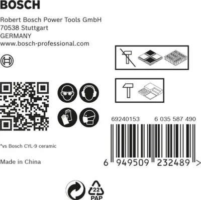 Productafbeelding van Bosch 2608900596 Bosch EXPERT HEX-9 HardCeramic Bohrer, 5tlg mixed Set 6mm