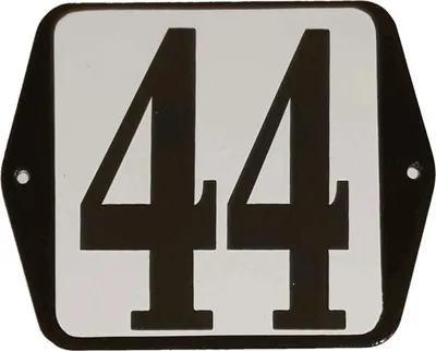 Produktbild von Hausnummernschild Standard 44 – Warentuin Mix