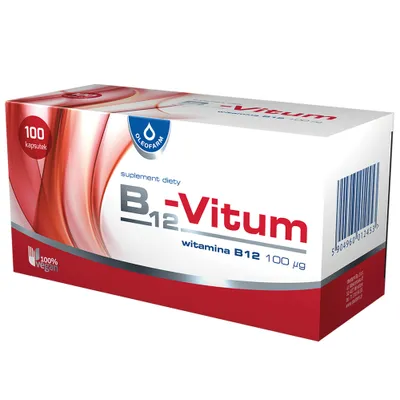 Immagine prodotto di Complesso di Vitamina B12, 100 capsule - Alto dosaggio di vitamina B12 per un corretto funzionamento dell'organismo