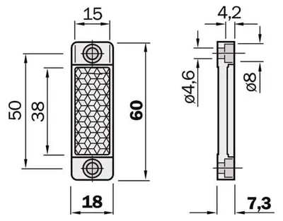Immagine prodotto di Riflettore Sick 20x40mm PL20A