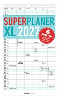 Obrázek produktu pro Superplaner XL 6 Spalten 2027