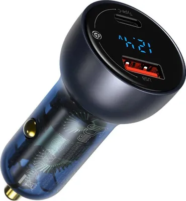 Produktbild von Baseus CCKX-C0A, Auto, Zigarettenanzünder, 20 V, 1 m, Schwarz, Blau