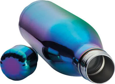 Produktbild von Edelstahl Trinkflasche / im Licht mit Regenbogenfarbeneffekt / 800ml