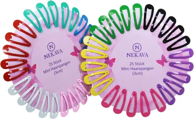 Imagen del producto de Mini horquillas, 3 cm, 50 unidades, de colores variados, para niños y mujeres