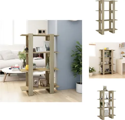 Zdjęcie produktu dla vidaXL Regał/przegroda do pokoju dąb sonoma 80x30x123,5 cm - Regały i biblioteczki