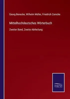 Produktbild von Mittelhochdeutsches Wörterbuch