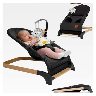 Produktbild von Babywippe für Neugeborene bis 9 kg, atmungsaktives Material, optimale Luftzirkulation, leicht, stabil, rutschfest, Sicherheitsgurte, zusammenklappbar