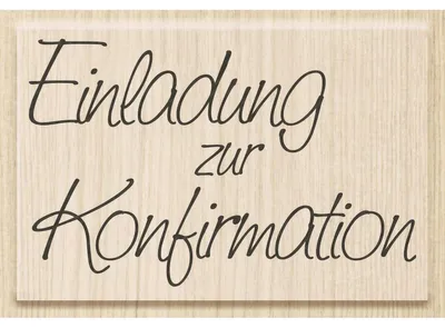 Produktbild von HEYDA 211800101 Stempel Kommunion/Konfirmation Einladung Konfirmation