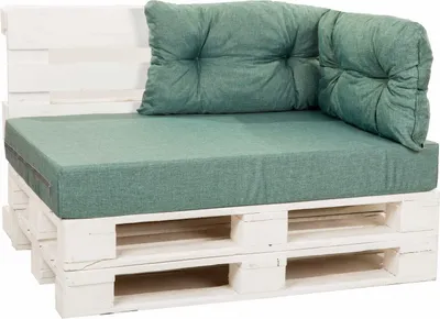 Produktbild von Kissen-Set | Palettenkissen 120x60 Sitz und 2 Stk. 60/40 Blau Kissen | Palettenkissen outdoor | Setgarten
