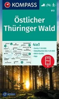 Immagine prodotto di Carta escursionistica KOMPASS 813 Foresta della Turingia orientale 1:50.000