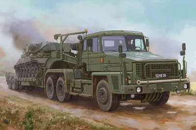 Imagen del producto de Camión Scammell Commander con grúa de 62 toneladas y semirremolque Fruehauf