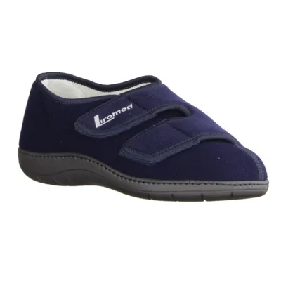 Produktbild von Liromed Verbandsschuhe, Damen, Herren, Blau, Mikrofaser, Waschbar, NEU - Herrenschuhe Prophylaxe Diabetiker, Blau