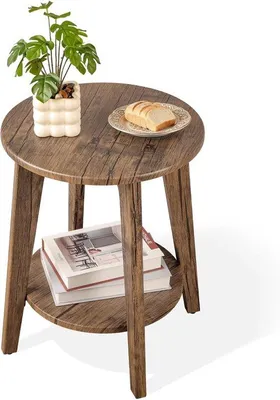 Produktbild von Famanu Beistelltisch mit 2 Ebenen - Modernes Design für kleine Räume