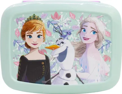 Immagine prodotto di Frozen - La Regina dei Ghiacci Anna & Elsa Scatola per il pranzo BentoPro per bambini Scatola per la colazione Scatola per lo spuntino con 3 scomparti