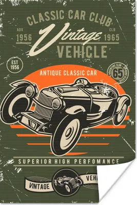 Produktbild von MuchoWow® Poster Oldtimer - Auto - Oldtimer 20x30 cm - Papierdruck