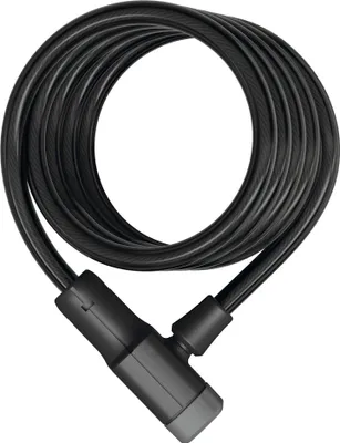 Immagine prodotto di Lucchetto a spirale ABUS Primo 5510K/180 - lucchetto per bicicletta in cavo flessibile spesso 10 mm - livello di sicurezza ABUS 3 - lunghezza 180 cm - nero