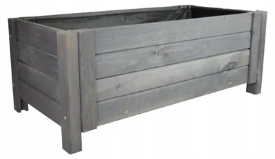 Produktbild von Holz Blumenkasten Anthrazit/Grau 79 cm