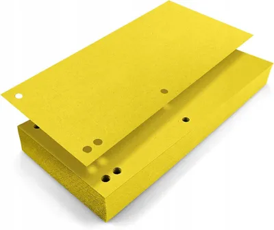 Produktbild von Tres Karton-Trennblätter 240x105mm Gelb für Ordner