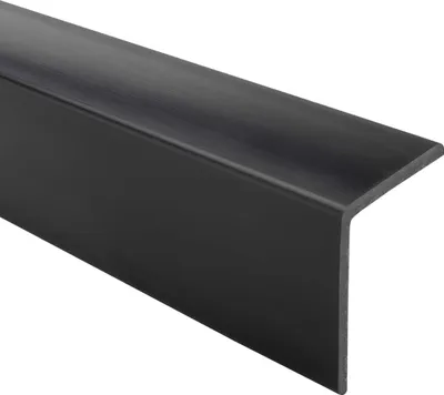 Obrázek produktu pro QUEST Rohová lišta PVC 50x50 mm, 2m, měkký ochranný roh na zeď, KM, černá