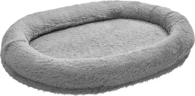 Produktbild von SucceBuy Hundebett für Menschen & Hunde, 174x118x24 cm, Memory-Schaum-Bett in Menschengröße, mit Seitentasche, Griff & Reißverschluss, abnehmbarer, maschinenwaschbarer Bezug, Hochflor Dunkelgrau