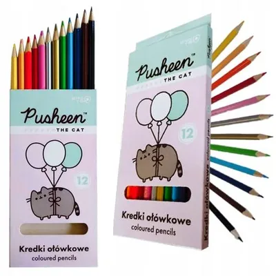 Produktbild von Pusheen Bambino 12-Farben-Dreiecksstifte