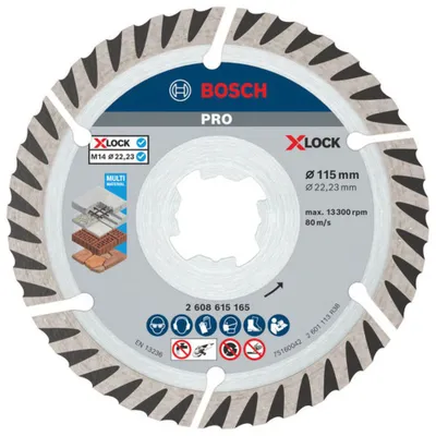 Produktbild von PRO Multi Material X-LOCK Diamanttrennscheibe, 115 x 22,23 mm