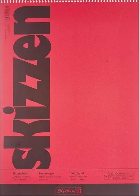 Produktbild von Famanu Skizzenbuch A3 110 g/m² 50 Blatt - Set von 5 Stück