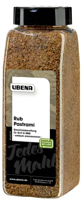 Image de Ubena Pastrami Rub préparation d'épices aromatique et piquante 580g