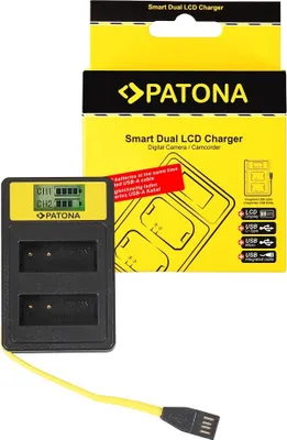 Produktbild von Smart Dual LCD USB Ladegerät für Panasonic DMW-BLG10 CSBLG10MC CS-BLG10MC DMWBLG10