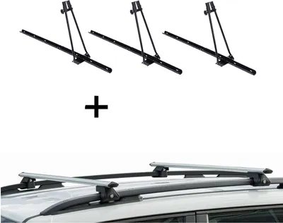 Produktbild von 3x Fahrradträger ORION + Relingträger CRV135 kompatibel mit Volvo XC70 07-16
