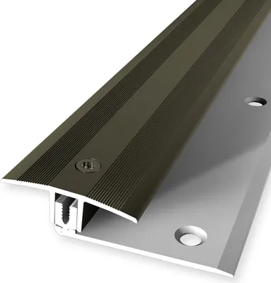 Produktbild von PROVISTON | Ausgleichsprofil flexibel | Parkettprofil | Breite: 37 mm | Höhenausgleich: 7 - 17 mm | Länge: 1000 mm | Aluminiumprofil | Bronze | 1 Stück