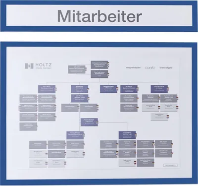 Produktbild von magnetoplan magnetofix Magnetrahmen Topsign 1131803 blau