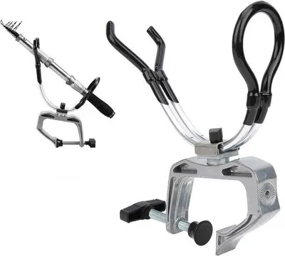 Produktbild von Famanu Aluminium 360 Grad Verstellbarer Angelhalter - Schwarz