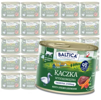 Produktbild von Baltica Flavors of the Regions Ente 24x185g Getreidefreies Nassfutter für sterilisierte Katzen