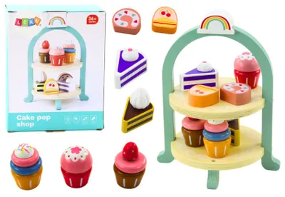 Obrázek produktu pro Sada sladkostí Dorty Cupcakes dřevěný stojan