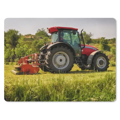 Produktbild von MuchoWow® Mauspad Mousepad Traktor - Rot - Natur - Grün - Landleben 23x19 cm - Mousepads - Maus Mat - Pad - Mausunterlage - Schreibtischunterlage - Mauspad