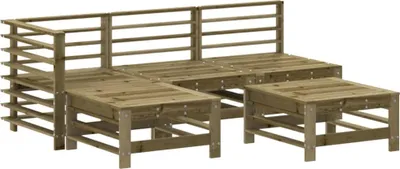 Produktbild von vidaXL 5-tlg. Garten-Lounge-Set Kiefernholz Imprägniert