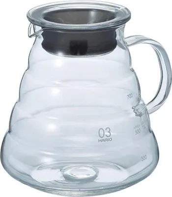 Produktbild von Hario V60 Range Server 800 Krug 0,93 L Schwarz, Transparent