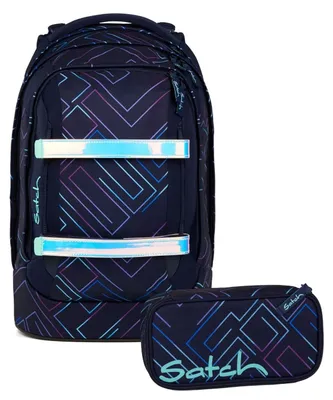 Produktbild von Satch, Schulrucksack-Set PACK Purple Laser 2-teilig, ab 5. Klasse