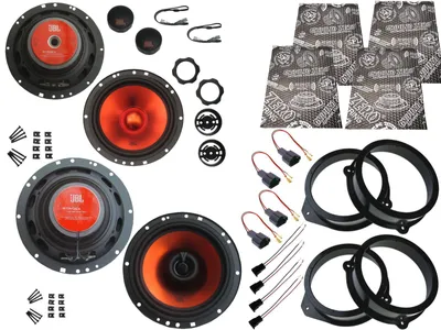 Produktbild von JBL Lautsprecher Set für Audi A4 B7 8E Facelift Baujahr 2004 - 2008 1040 Watt  Dämmmatten